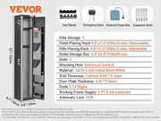 Bild in Galerie-Viewer laden, SucceBuy 3-8 Rifles Gun Safe w/ Digital Keypad &amp; Lock Gun Storage Cabinet with Removable Storage Shelf for Home Long Gun Pistols
