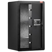 Load image into Gallery viewer, SucceBuy Single/Double Door Safe Box with Key Lock Password &amp; Fingerprint Safe Lock Box with Fireproof Bag Key Rack &amp; LED Light - AMOCART
