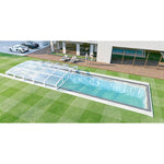 Any Size Custom Aluminum Telescopic Swimming Pool Cover Transparent Retractable Weatherproof Outdoor Backyard Garden Patio Shelt