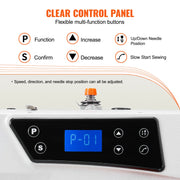 Load image into Gallery viewer, Amocart Industrial Sewing Machine Upgraded 550W Servo Motor with Table Stand 5000s.p.m Heavy Duty Lockstitch Sewing Machine
