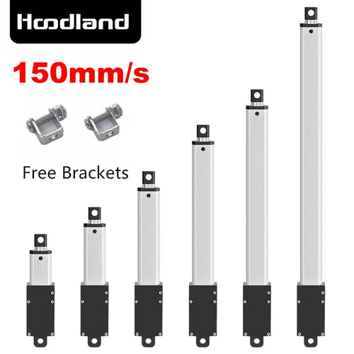 DC6V 12V 24V Small Linear Actuator 150MM/S 200MM Force 33Lbs Electric Motor For Cabinets Window Opener Robitcs With Free Bracket