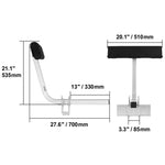Amocart Boat Trailer Guide Adjustable Guide Poles 2PCS Rustproof Galvanized Steel Trailer Guide for Ski Boat Sailboat Trailer