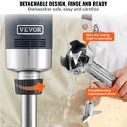 Load image into Gallery viewer, SucceBuy Commercial Immersion Blender 500 Watt Heavy Duty Hand Mixer Variable Speed Kitchen Stick Mixer with 304 Stainless Steel
