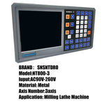 Ultra-accurate Dro NT800 3 Axis Kit AC90-260V & 50-1000mm Linear Glass Scale Encoder Digital  Ruler for Lathe Milling Machines