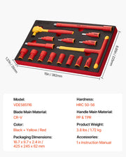Load image into Gallery viewer, SucceBuy Insulated Screwdriver Set Professional Electrical Screwdriver Set 1000V Insulated Electrician Tool Set Magnetic Phillip
