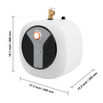 Amocart Electric Mini-Tank Water Heater 1440W Hot Water Boiler Storage for Kichen Bathroom Restaurant Shelf Wall Floor Mounted