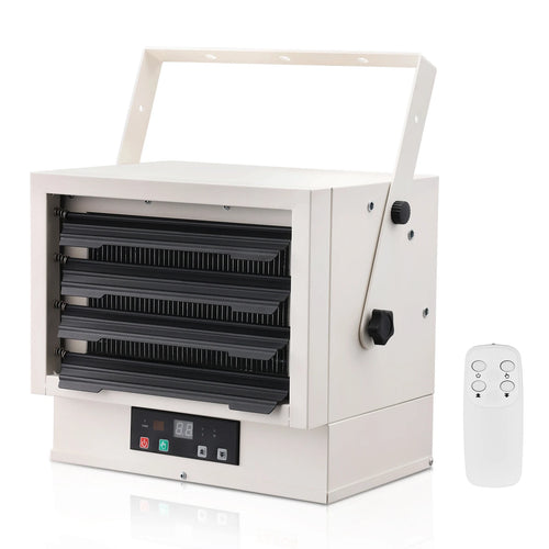 SucceBuy Electric Garage Heater Digital Fan Forced Wall with Remote Control Overheat Protection Hardwired Heater  for Workshop