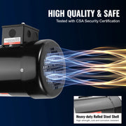 Bild in Galerie-Viewer laden, Amocart 2HP Electric Motor 3450rpm AC 230V/460V Air Compressor Motor 3Phase 5/8" Keyed Shaft CW Rotation for General Equipment
