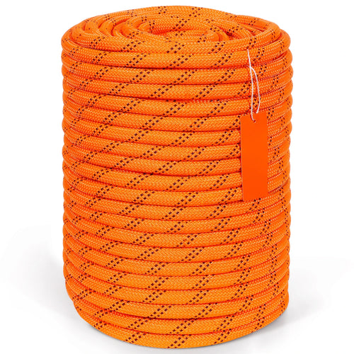 SucceBuy 220ft Dual-Weave Polyester Rope 48-Strand Outdoor Accessories Emergency Cord for Camping Swinging Rappelling Rescue