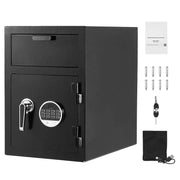 Load image into Gallery viewer, Amocart Drop Safe Large Capacity Front Drop Slot Safe Box with Digital Keypad Cash Depository Box with Spare Keys for Cash Bank
