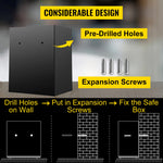 SucceBuy Electronic Safe Deposit Box With Drop Slot Secret Hidden Piggy Bank Security Digital Access 2 Keys for Store Money Guns