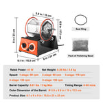 Amocart 3kg 5kg Rotary Tumbler Surface Polisher Jewelry Drum Polishing Machine Gem DIY Mini-Tumbler Finishing Tools