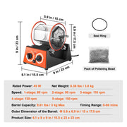 Load image into Gallery viewer, Amocart 3kg 5kg Rotary Tumbler Surface Polisher Jewelry Drum Polishing Machine Gem DIY Mini-Tumbler Finishing Tools
