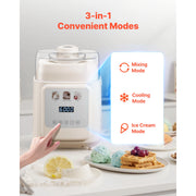 Load image into Gallery viewer, SucceBuy Upright Automatic Ice Cream Maker with Built-in Compressor 1 Quart No Pre-freezing Gelato Maker &amp; Frozen Yogurt Machine - AMOCART
