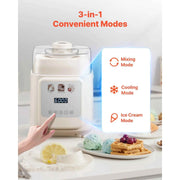 Load image into Gallery viewer, Amocart Upright Automatic Ice Cream Maker with Built-in Compressor 1 Quart No Pre-freezing Gelato Maker &amp; Frozen Yogurt Machine
