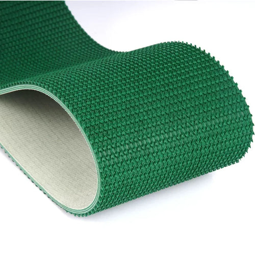 Thickness:5mm Green PVC Hay Cutter Conveyor Belt Circular Lawn Pattern Cutting Silk Kneading Machine Parts