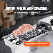 Bild in Galerie-Viewer laden, Amocart Commercial Meat Tenderizer Heavy Duty 304 Stainless Steel Kitchen Tool with Meat Tong Cleaning Brush and Meat Machine
