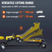 Load image into Gallery viewer, Amocart 2.5T Floor Hydraulic Jack Pneumatic Low Profile Floor Jack Heavy-Duty Steel Racing Floor Jack with Piston Lift Pump
