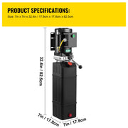 Load image into Gallery viewer, SucceBuy 14 Quart Hydraulic Pump Unit 3 HP 220V 2950 PSI 2 &amp; 4 Post Lifts 3.5 Gal Reservoir Car Jack Power Suit for Auto Repair - AMOCART

