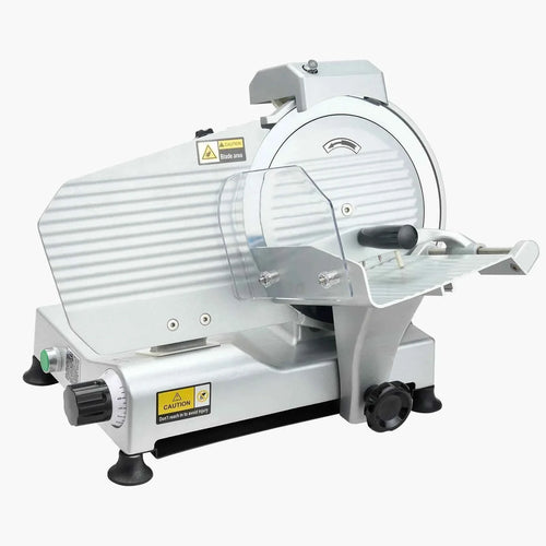 Amocart Commercial Meat Slicer 10 inch 320W Food-Slicer with SUS420 Blade 0-0.4 inch Adjustable Thickness for Frozen Meat Ham