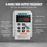 Amocart 2.2KW VFD Inverter Variable Frequency Drive Converter AC 220V 3P Output Speed Controller for Water Pump Motor CNC
