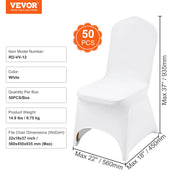 Bild in Galerie-Viewer laden, Amocart 12/30/50/100Pcs Wedding Chair Cover Spandex Stretch Slipcover for Restaurant Banquet Dining Party White Chair Cover
