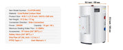 Load image into Gallery viewer, SucceBuy Electric Water Heater 40/70L Tank Instant Hot Water Heater 1.6Kw Tankless Water Heater w/ LED Display Knob Control IPX4
