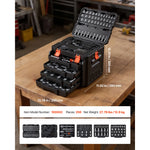 SucceBuy Mechanics Tool Set SAE and Metric Socket Set Wrenches Screwdriver Bits Accessories and Storage Case for Cars Repair