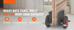 SucceBuy 600 lbs Panel Slab Dolly Terrain Moving Cart with Pneumatic Wheels Adjustable Clamp for Drywall Sheet Material Handling