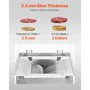 Load image into Gallery viewer, SucceBuy 550W Meat Cutter Machine 350 lb/h Commercial Meat Cutting Machine Stainless Steel 3.5 mm Thickness for Home Restaurant
