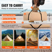 Load image into Gallery viewer, SucceBuy Canvas Bell Tent 4 Seasons 5m Yurt Tent Canvas Tent for Camping with Stove Breathable Tent Holds up to 8 People
