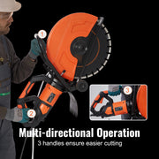 Load image into Gallery viewer, SucceBuy Electric Concrete Saw 16 in 3200 W Motor Circular Cutter with Max. 6 in Adjustable Cutting Depth Pump Blade for Brick - AMOCART
