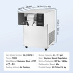 Amocart Commercial Snowflake Ice Machine Snowflake Ice Maker Stainless Steel Ice Shaver Machine Electric Snow Cone Maker
