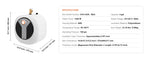 Amocart Electric Mini-Tank Water Heater 1440W Hot Water Boiler Storage for Kichen Bathroom Restaurant Shelf Wall Floor Mounted