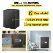 Load image into Gallery viewer, Amocart Fingerprint Locks Safe Deposit Box 0.8/1.7/2.1 Cubic Feet Digital Electronic Secret Hidden Piggy Bank for Store Money
