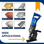 Load image into Gallery viewer, Portable Electric Angle Steel Channel Steel Punching Machine 1200W 50mm Hole Puncher MHP20 Iron / Steel Cutting Punching Machine

