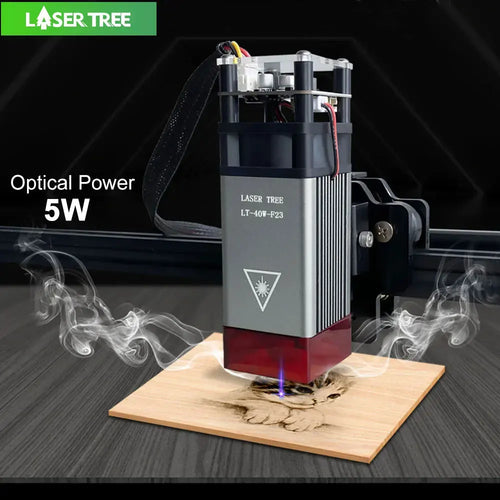 LASER TREE 4w 5W Laser Module 450nm Laser Head Blue Laser for Cnc Laser Engraving Cutting Machine WoodWorking DIY Tools