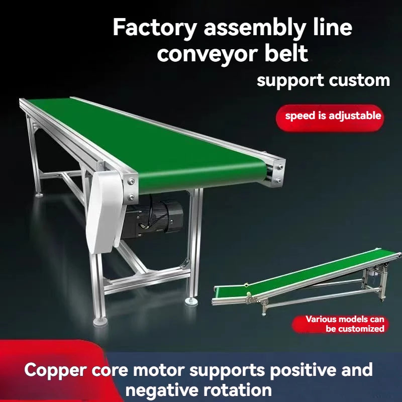 1000mm by 300mm PVC conveyor belt machine Small logistics express food conveyor line Conveyor