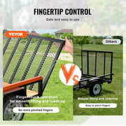 Load image into Gallery viewer, SucceBuy 1/2-Sided Trailer Tailgate Lift Assist 180/360lbs Open Utility Trailer System with Side Rail for Truck Tailgate Lifting - AMOCART
