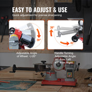 Load image into Gallery viewer, SucceBuy Circular Saw Blade Sharpener 370W Sharpening Machine 3600RPM Saw Blade 5Inch Wheel Rotary Mill Polisher Carbide Tipped - AMOCART
