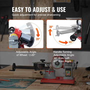 Load image into Gallery viewer, Amocart Circular Saw Blade Sharpener 370W Sharpening Machine 3600RPM Saw Blade 5Inch Wheel Rotary Mill Polisher for Carbide
