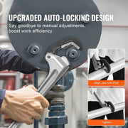 Load image into Gallery viewer, Amocart Pipe Wrench 18"Aluminum Straight Pipe Wrench Automatic Jaw Adjustment Adjustable Plumbing Wrench Easy to Carry for Pipe
