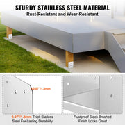 Load image into Gallery viewer, SucceBuy Post Base Stainless Steel Adjustable Post Anchor Bracket  Base Pavilion Deck Porch Handrail Support Decorative Plate - AMOCART
