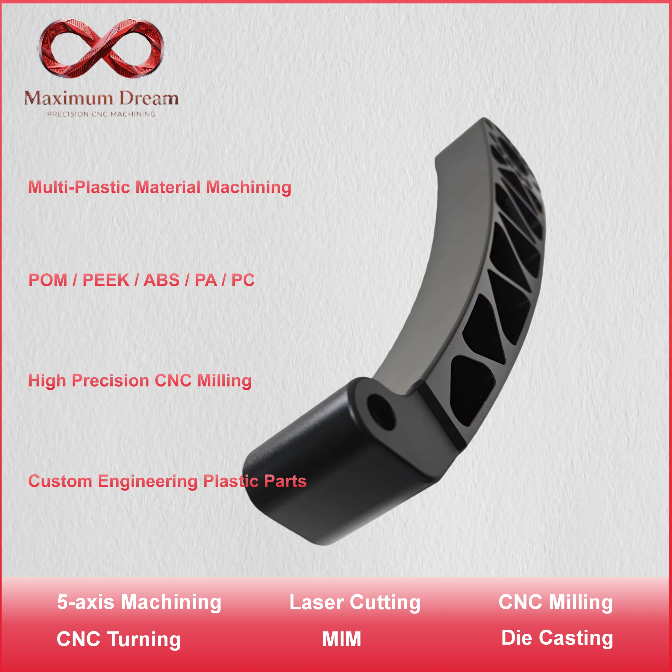 5 Axis Custom CNC Machining Service OEM Precision Milling Turning for Aluminum Stainless Steel - ISO9001 Certified CNC Machined