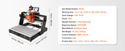 Load image into Gallery viewer, Amocart CNC Router Machine 3 Axis GRBL Control Wood Engraving Carving Milling Machine Kit for Wood Acrylic MDF PVC Plastic Foam
