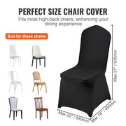 Bild in Galerie-Viewer laden, Amocart 50PCS Spandex Chair Cover for Wedding Party Universal Fitted Chair Cover Removable Washable Protective Slipcovers
