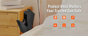 Load image into Gallery viewer, Amocart Gun Safe Q235 Steel Pistol Safe 3-Way Quick Access Firearm Case Gun Box Advanced Biometric Technology Travel Gun Safe
