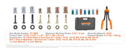 Load image into Gallery viewer, SucceBuy Rivet Nut Tool Rivnut Tool Kit Metric and SAE Mandrels 70PCS/186PCS Rivet Nuts With Rugged Carrying Case

