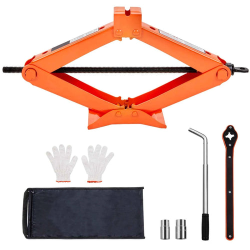 SucceBuy Scissor Jack 2.5 Ton/5512 lbs Scissor Car Jack 3.7