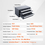 Amocart Steel Drill Dispenser Organizer Cabinet Storage Drill Bit Dispenser Cabinet Three-Drawer Drill Bit Organizer Cabinet